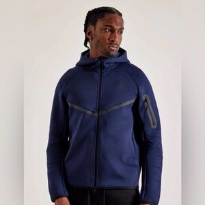 New Nike Tech Fleece Windrunner Full-Zip Jacket Navy Men’s Size XS HV0949-451